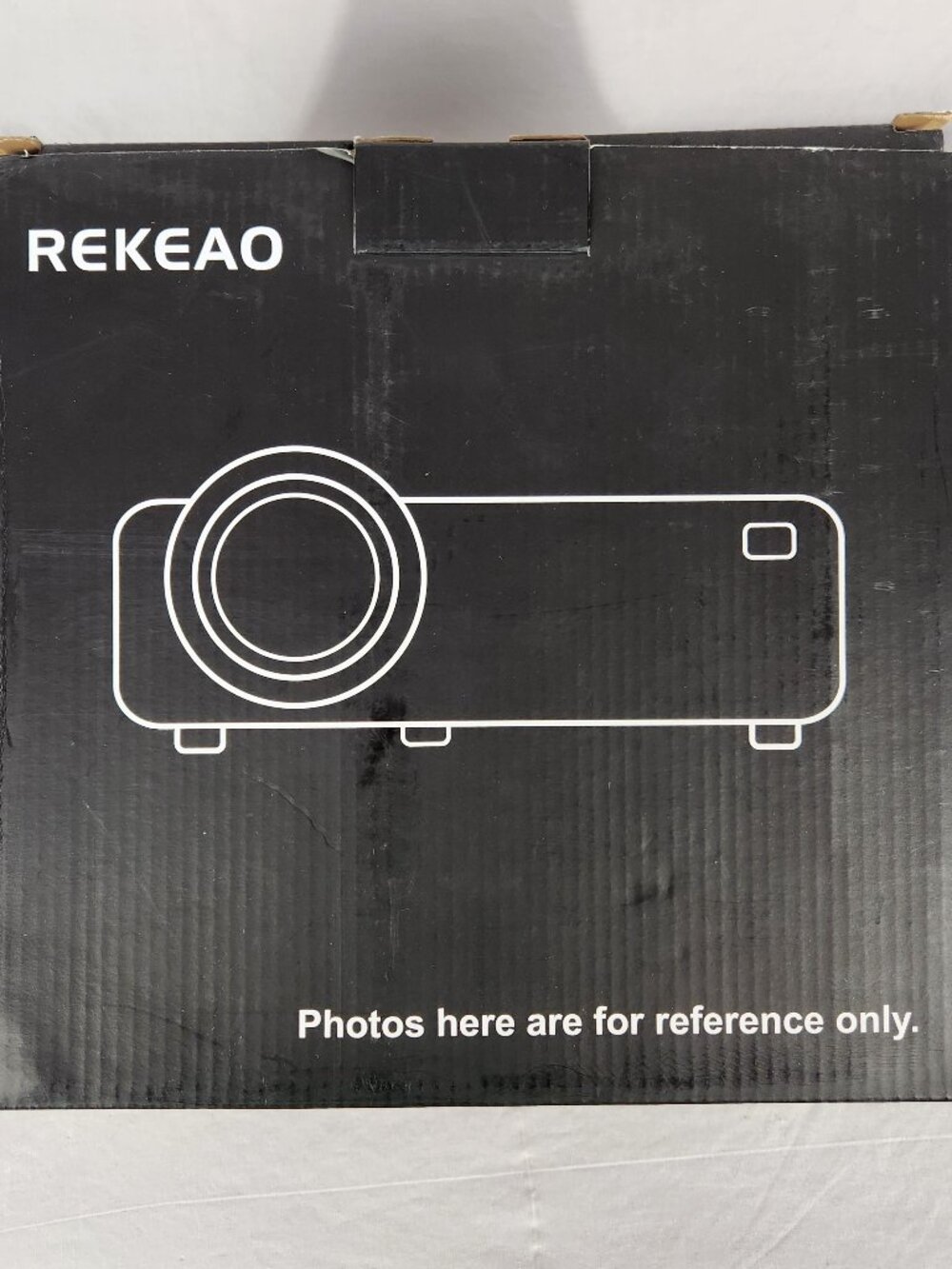 Rekeao HD Video Projector with 100” Screen  1080p Support HDMI USB Theater New